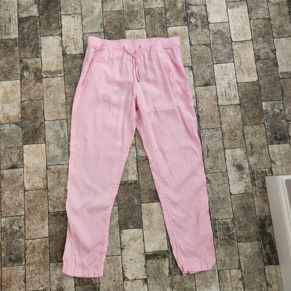 Lilly Pulitzer Pink Taron Linen Pants